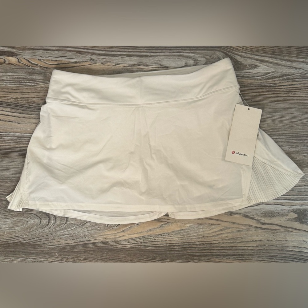 lululemon athletica White Pleated Mini Skirt